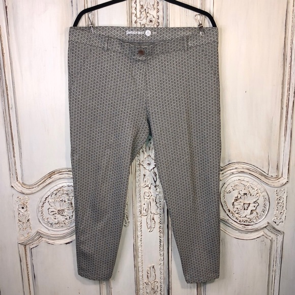 Betabrand Pull On Gray Patterned Knit Tapered Leg Pants Size XL Petite - Picture 1 of 10